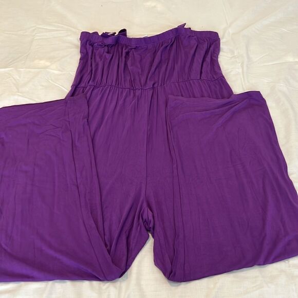 Anthony Originals szP2X purple adjustable button strap full length romper EUC - Picture 5 of 11